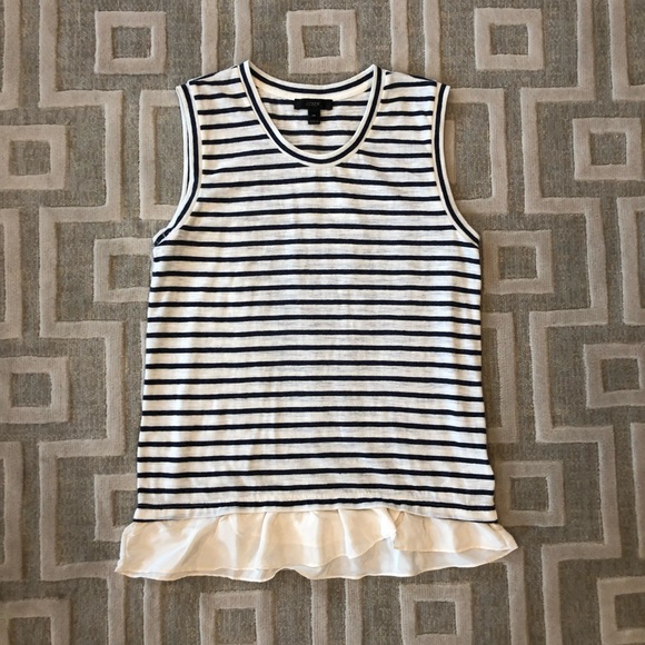 Jcrew Ruffle Hem Tank Top - Picture 4 of 6